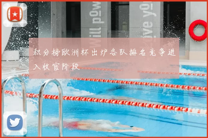 积分榜欧洲杯出炉各队排名竞争进入收官阶段